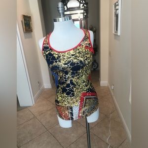 Urvana Woman’s Red Multi-Colored Tank Top.  Size S